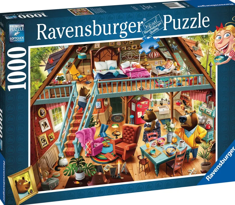 Ravensburger - Goldilocks Gets Caught! - 1000 Piece Jigsaw Puzzle New