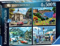 Ravensburger - Happy Days No 1, Look North! - 4 x 500 Piece Jigsaw Puzzle Hot