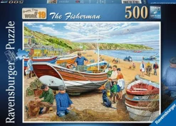 Ravensburger - Happy Days at Work, The Fisherman - 500 Piece Jigsaw Puzzle Outlet