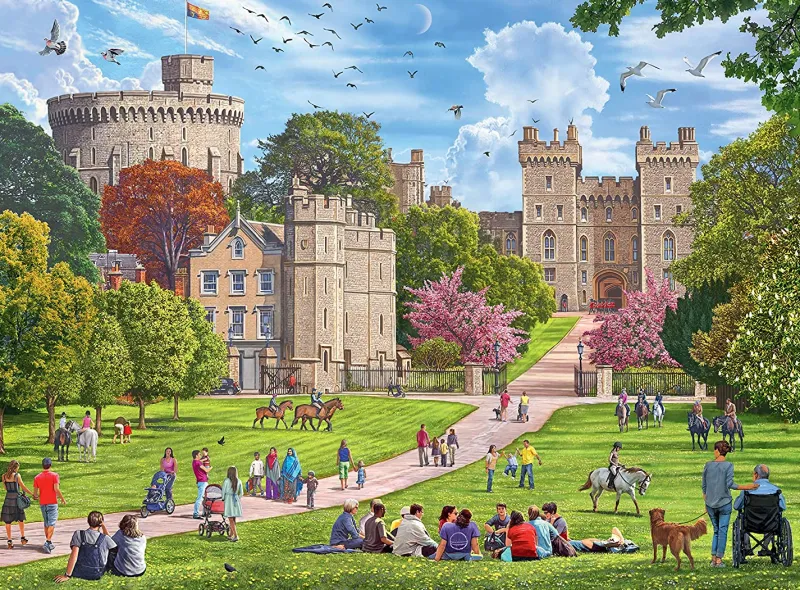 Ravensburger - Happy Days No 4, Royal Residences - 4 x 500 Piece Jigsaw Puzzles Best