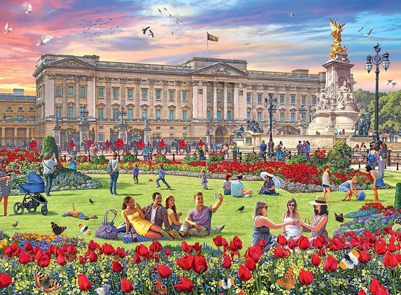 Ravensburger - Happy Days No 4, Royal Residences - 4 x 500 Piece Jigsaw Puzzles Best