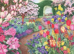 Ravensburger - Happy Days No 5, Glorious Gardens - 4 x 500 Piece Jigsaw Puzzles Outlet