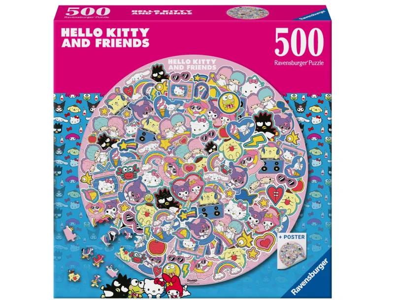 Ravensburger - Hello Kitty - 500 Piece Circular Jigsaw Puzzle Sale
