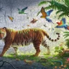 Ravensburger - Jungle Tiger - 500 Piece Wooden Jigsaw Puzzle Clearance