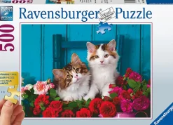 Ravensburger - Kittens and Roses - 500 Piece Jigsaw Puzzle Fashion