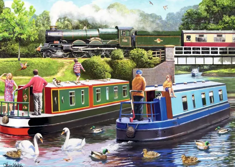 Ravensburger - Leisure days No.10, Day on the Canal - 1000 Piece Jigsaw Puzzle Online