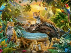 Ravensburger - Leopards in the Jungle - 1500 Piece Jigsaw Puzzle Online