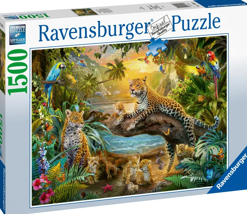 Ravensburger - Leopards in the Jungle - 1500 Piece Jigsaw Puzzle Online