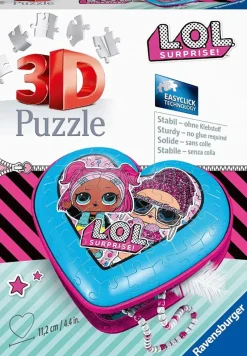 Ravensburger 11233 LOL Surprise Heart Shaped - 54 Piece 3D Jigsaw Puzzle Clearance