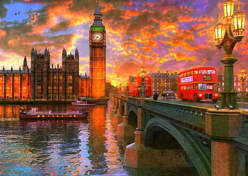 Ravensburger - London - Westminster Sunset - 1000 Piece Jigsaw Puzzle Best