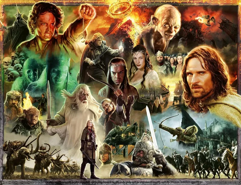 Ravensburger - Lord of the Rings, Return of The King - 2000 Piece Jigsaw Puzzle Fashion