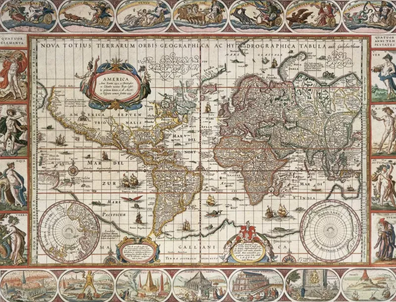 Ravensburger - Map of the World From 1650 - 2000 Piece Jigsaw Puzzle Discount