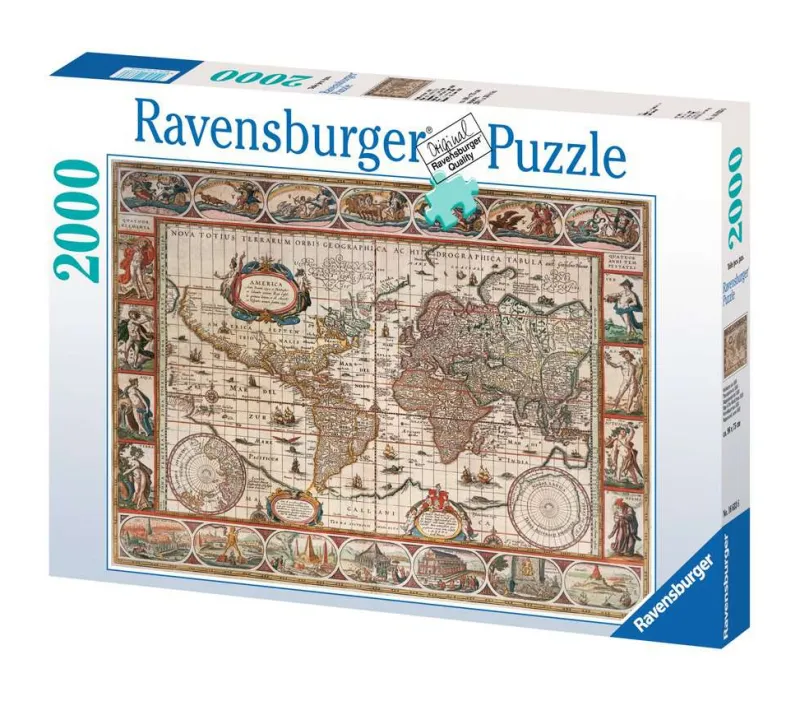 Ravensburger - Map of the World From 1650 - 2000 Piece Jigsaw Puzzle Discount