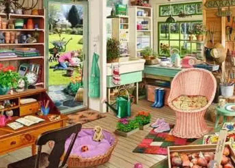 Ravensburger - My Haven No 8, The Garden Shed - 1000 Piece Jigsaw Puzzle Fashion