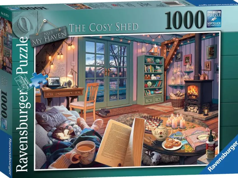 Ravensburger - My Haven No 6, The Cosy Shed - 1000 Piece Jigsaw Puzzle Discount