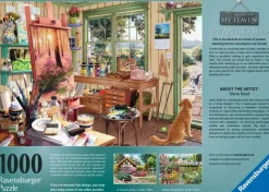 Ravensburger - My Haven No.11, The Artist’s Shed - 1000 Piece Jigsaw Puzzle Fashion