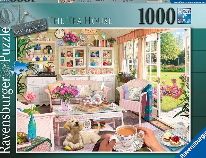 Ravensburger - My Haven No.9 - The Tea House - 1000 Piece Jigsaw Puzzle Online