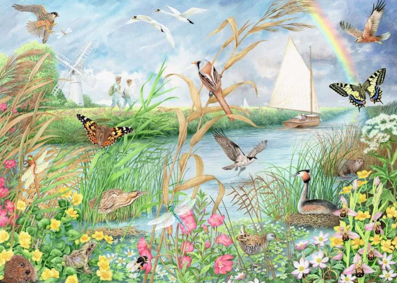 Ravensburger - Norfolk Broads - 1000 Piece Jigsaw Puzzle Outlet