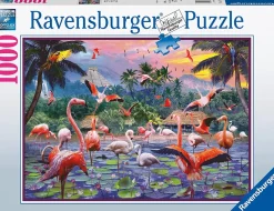 Ravensburger - Pink Flamingoes - 1000 Piece Jigsaw Puzzle Online