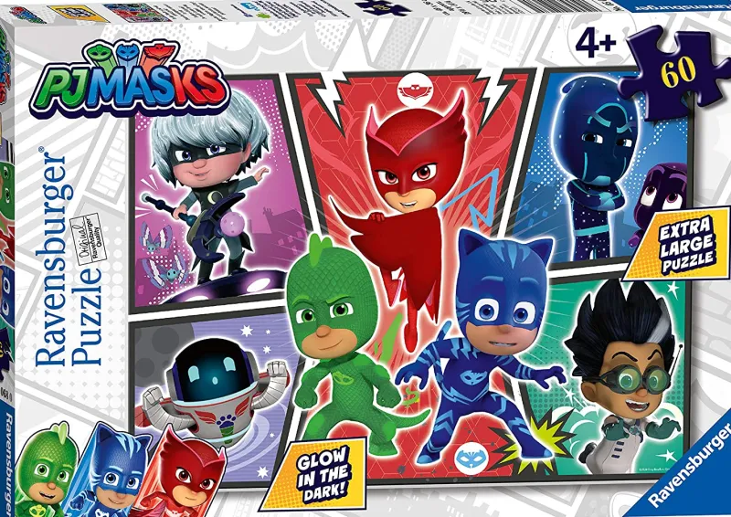 Ravensburger - PJ Masks Glow in the Dark - 60 Piece Jigsaw Puzzle Discount
