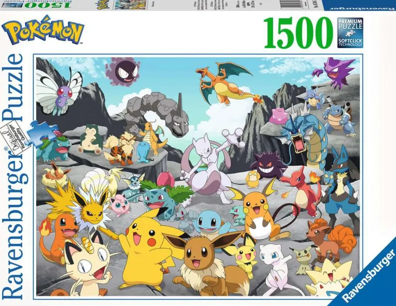 Ravensburger - Pokemon Classics - 1500 Piece Jigsaw Puzzle Discount