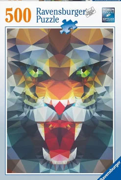 Ravensburger - Polygon Lion - 500 Piece Jigsaw Puzzle New