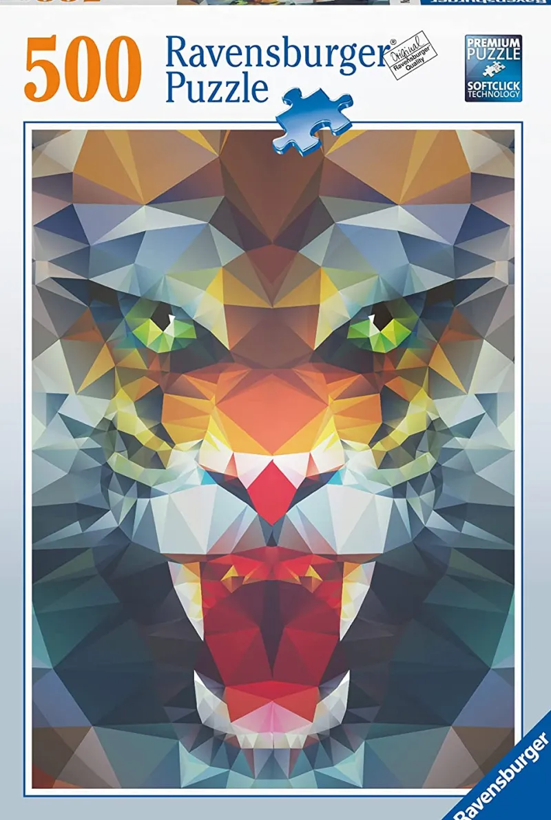 Ravensburger - Polygon Lion - 500 Piece Jigsaw Puzzle New