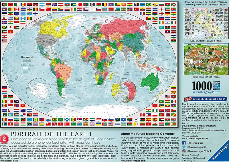 Ravensburger - Portrait of The Earth 2 - 1000 Piece Jigsaw Puzzle Sale