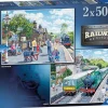 Ravensburger - Railway Heritage No 1 - 2 x 500 Piece Jigsaw Puzzles Fashion