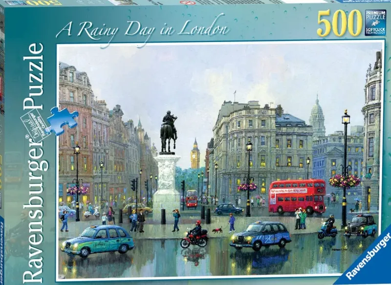 Ravensburger - Rainy Day in London - 500 Piece Jigsaw Puzzle New