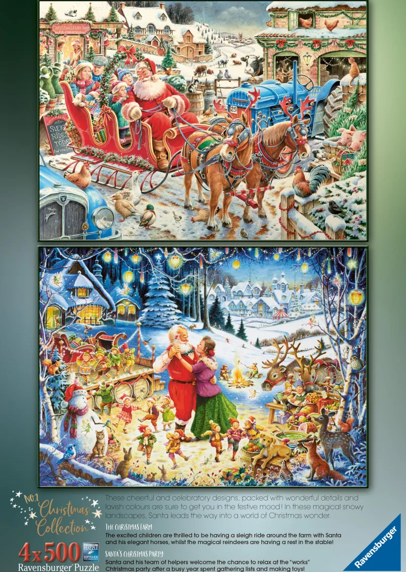 Ravensburger - Roy Trower Christmas Collection no.2 - 4 x 500 Piece Jigsaw Puzzle Online