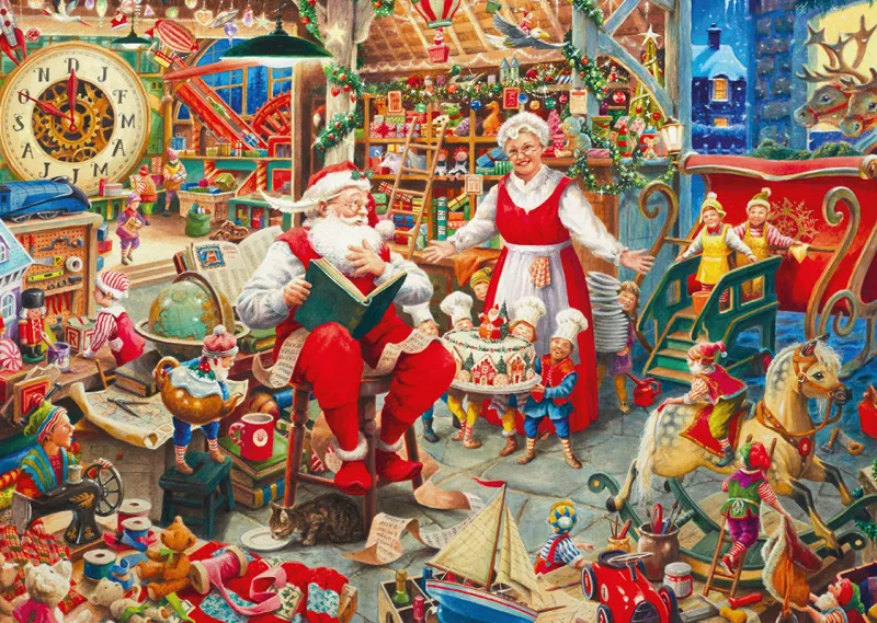 Ravensburger - Santa's Workshop Limited Edition, 2022 - 1000 Piece Jigsaw Puzzle New