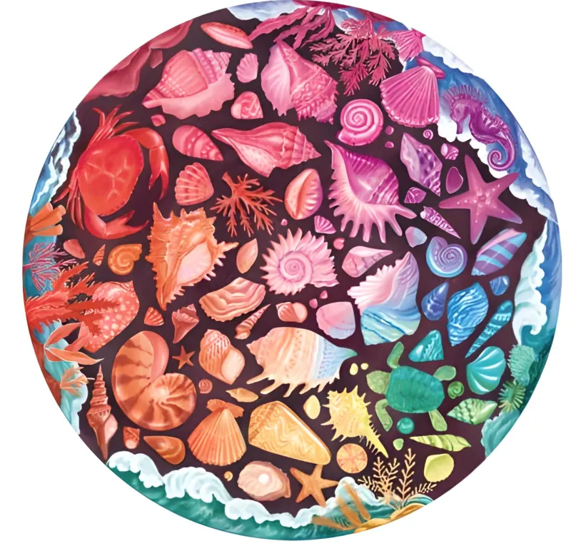 Ravensburger - Seashells Circular - 500 Piece Jigsaw Puzzle Best