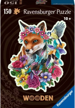 Ravensburger - Shaped Fox - 150 Piece Wooden Jigsaw Puzzle Clearance