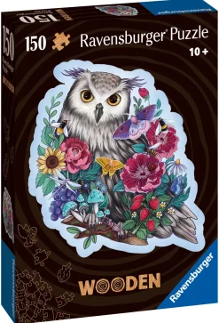 Ravensburger - Shaped Owl - 150 Piece Wooden Jigsaw Puzzle Outlet