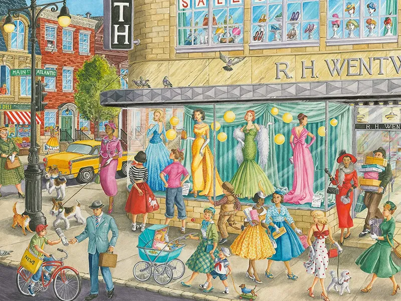 Ravensburger - Sidewalk Fashion - 1500 Piece Jigsaw Puzzle Clearance
