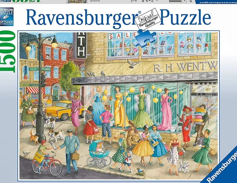 Ravensburger - Sidewalk Fashion - 1500 Piece Jigsaw Puzzle Clearance
