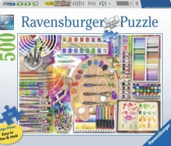 Ravensburger - The Artist’s Palette - 500 Piece Large Format Jigsaw Puzzle Online