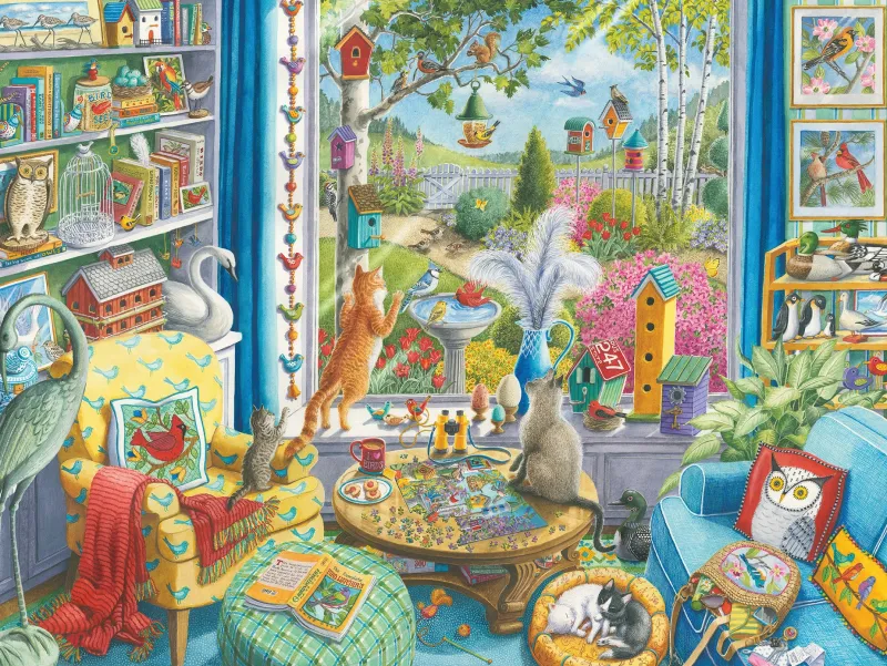 Ravensburger - The Bird Watchers - 750 Piece Large Format Jigsaw Puzzle Hot