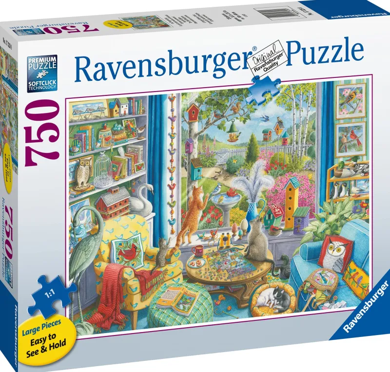 Ravensburger - The Bird Watchers - 750 Piece Large Format Jigsaw Puzzle Hot