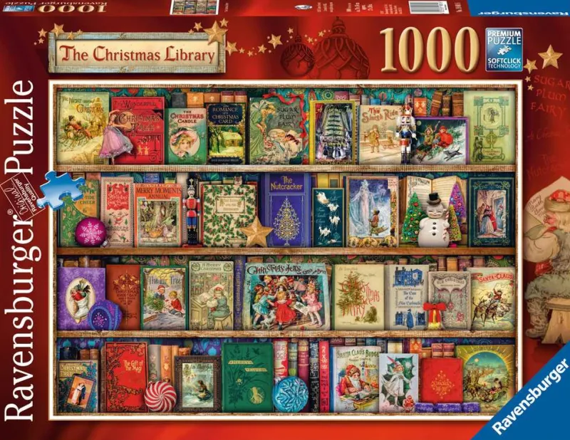 Ravensburger - The Christmas Library - 1000 Piece Jigsaw Puzzle Fashion