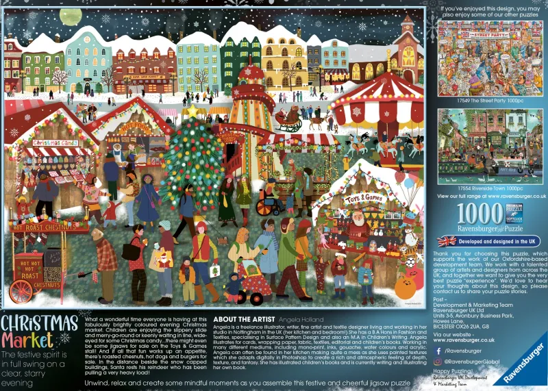 Ravensburger - The Christmas Market - 1000 Piece Jigsaw Puzzle Clearance