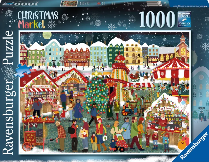 Ravensburger - The Christmas Market - 1000 Piece Jigsaw Puzzle Clearance