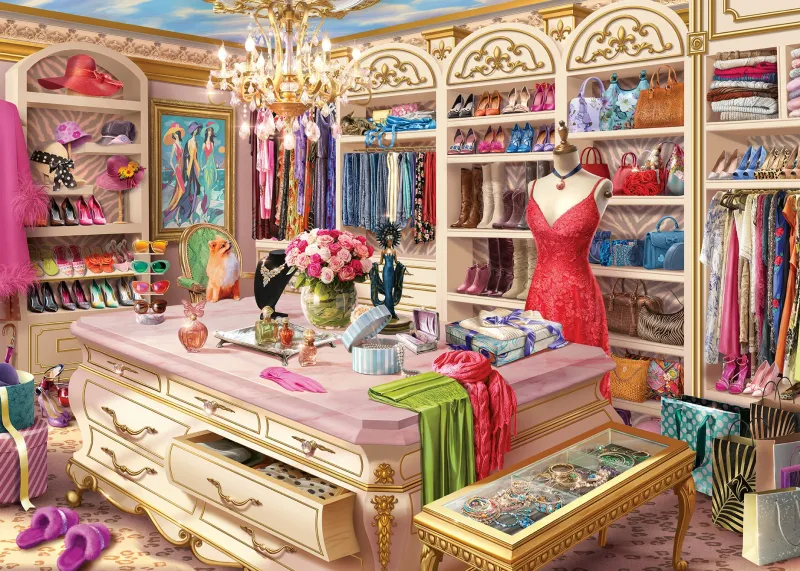 Ravensburger - The Coveted Closet - 1000 Piece Jigsaw Puzzle Sale