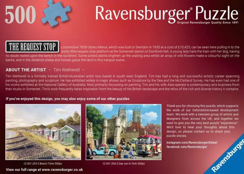 Ravensburger - The Request Stop - 500 Piece Jigsaw Puzzle Discount