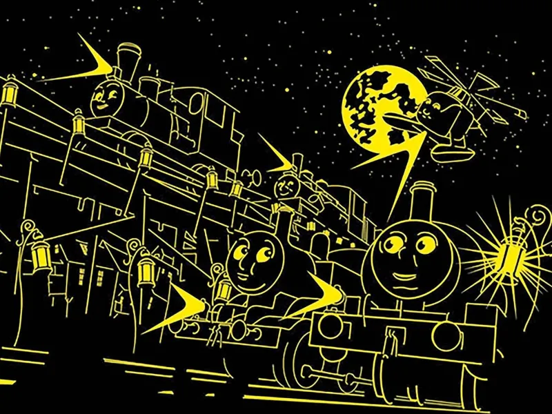 Ravensburger - Thomas & Friends Glow in The Dark - 60 Extra Large Piece Jigsaw Puzzle Hot