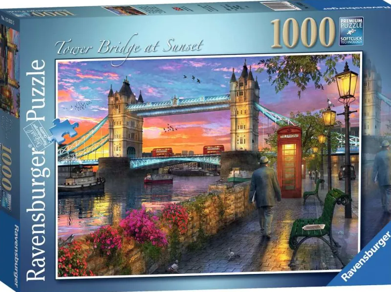 Ravensburger - Tower Bridge at Sunset - 1000 Piece Jigsaw Puzzle Sale