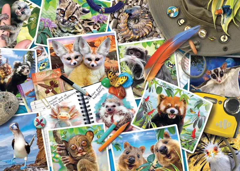 Ravensburger - Traveller's Animal Journal - 1000 Piece Jigsaw Puzzle Hot