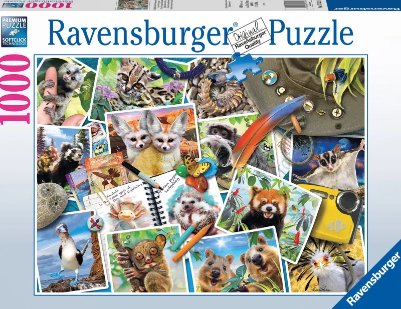 Ravensburger - Traveller's Animal Journal - 1000 Piece Jigsaw Puzzle Hot