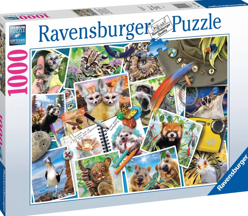 Ravensburger - Traveller's Animal Journal - 1000 Piece Jigsaw Puzzle Hot